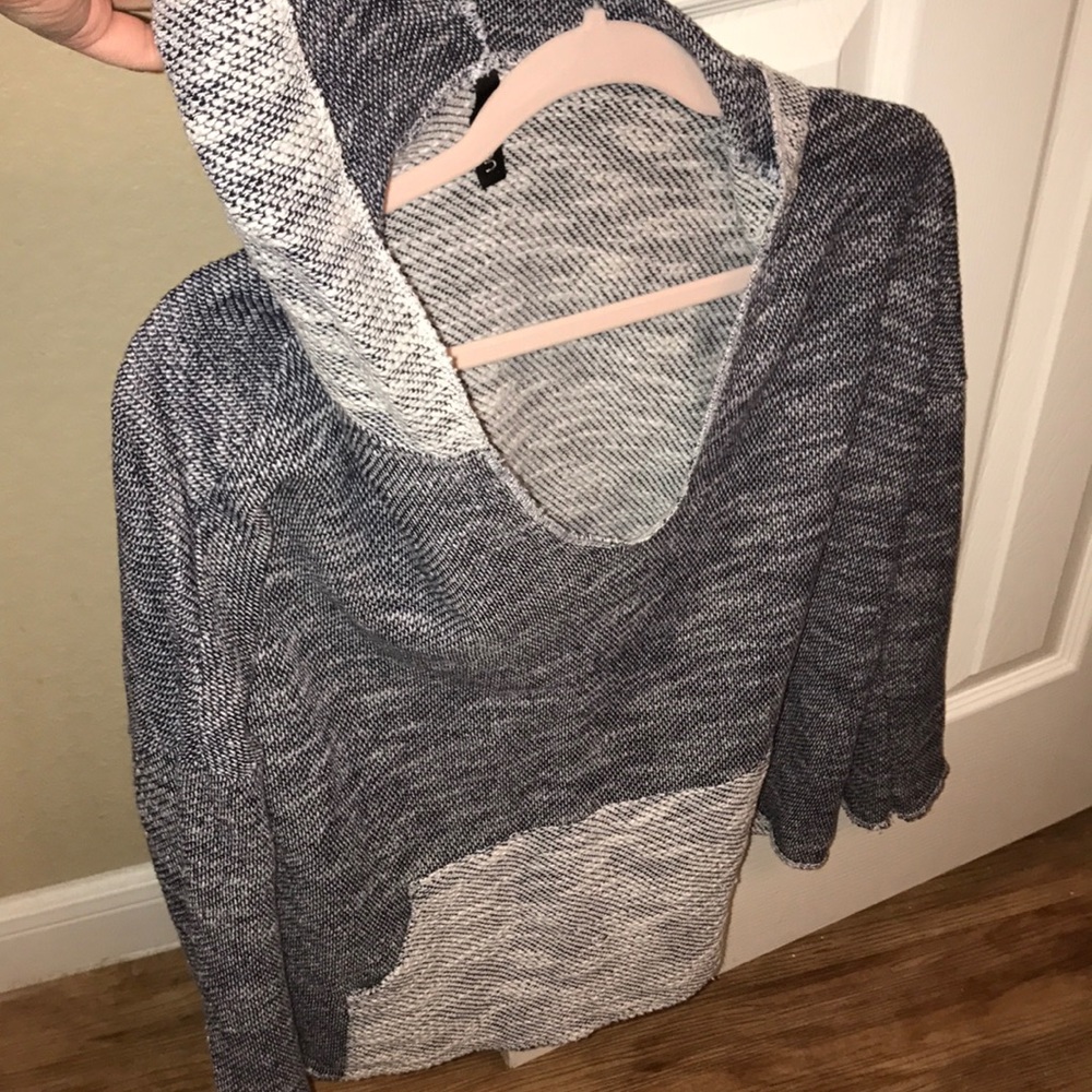 Boho sweater with hood